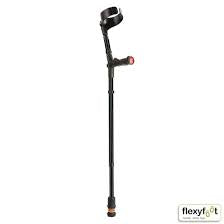 flexyfoot closed cuff comfort grip crutch single colour black