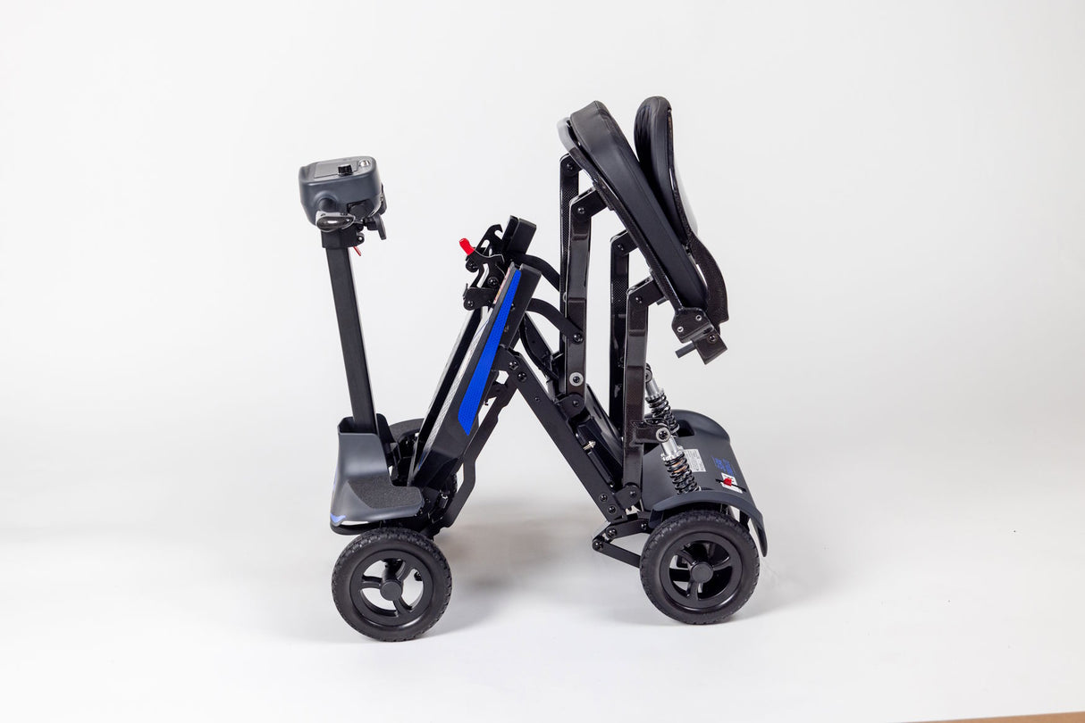 supacarbon lite folding mobility scooter folded