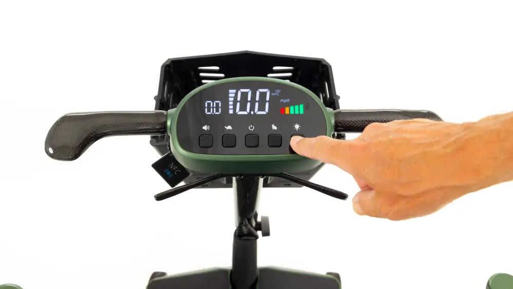 aircarbon mobility scooter tiller