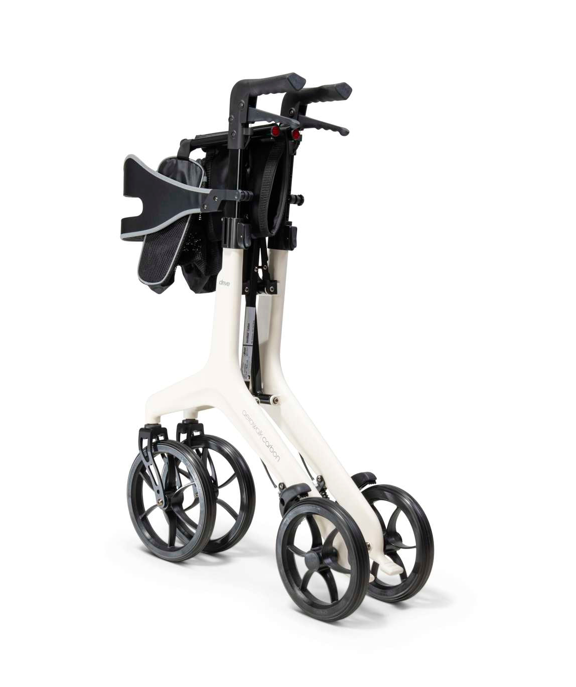 aerocarbon rollator butter cream folded