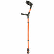 flexyfoot closed cuff comfort grip crutch single colour orange