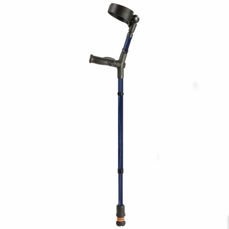 flexyfoot closed cuff comfort grip crutch single colour blue