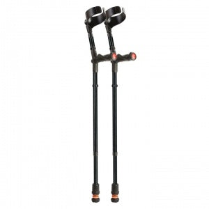 flexyfoot closed cuff comfort grip crutch pair colour black