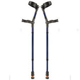 flexyfoot closed cuff comfort grip crutch pair colour blue