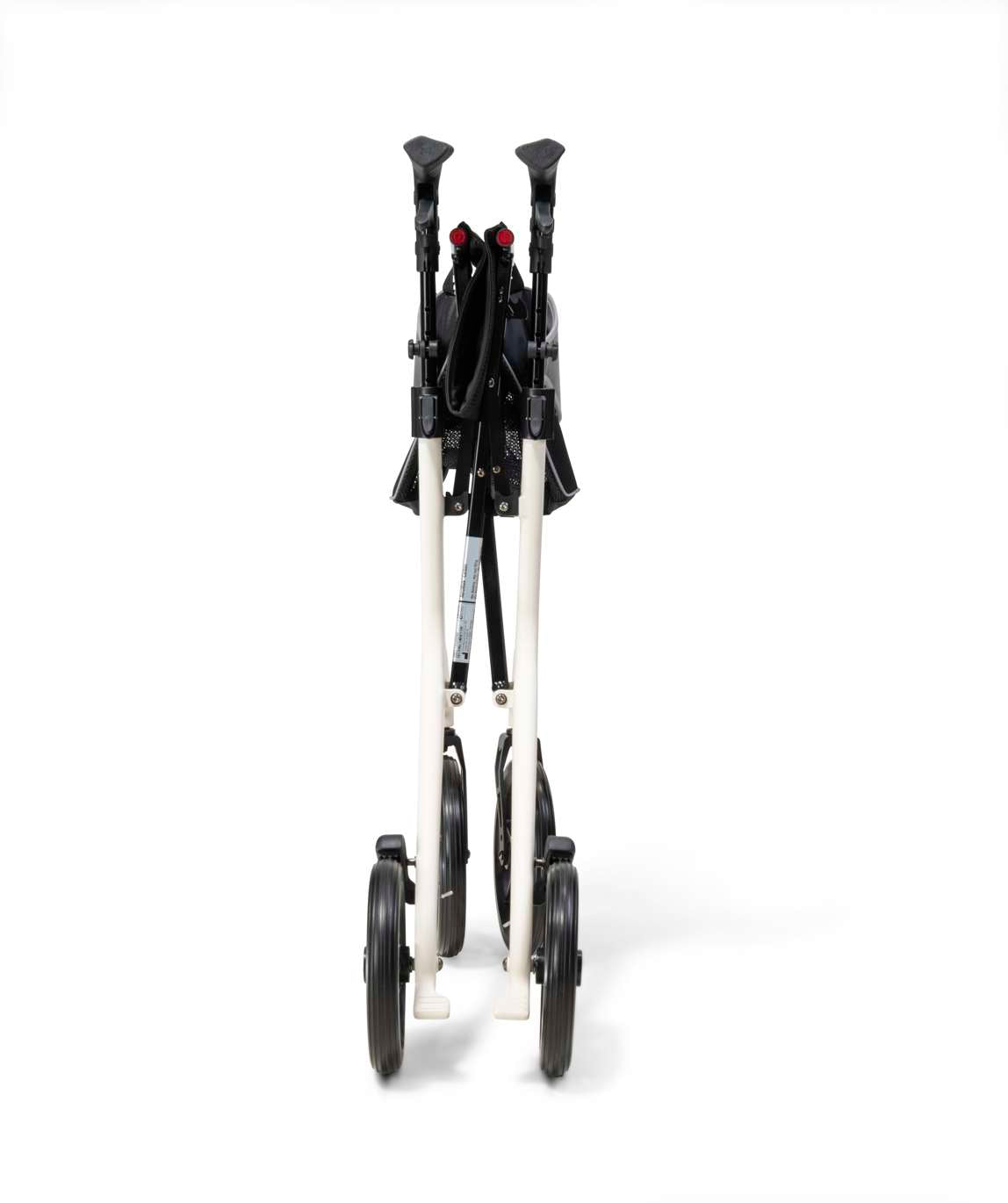 aerocarbon rollator butter cream folded