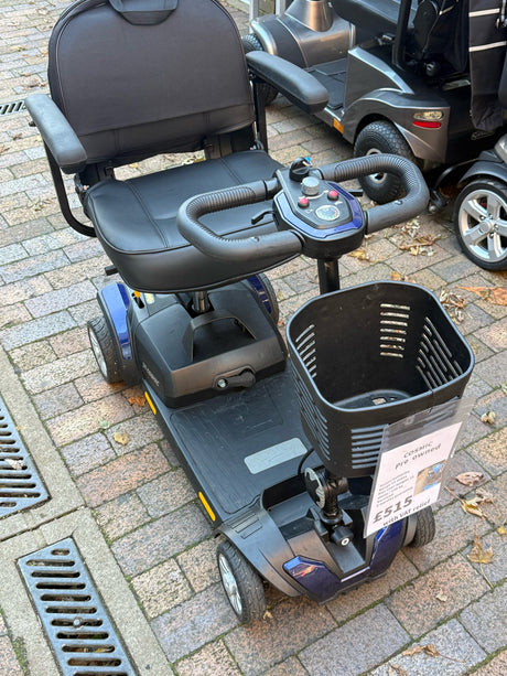 Pre-owned Cosmic 4mph boot scooter in blue - front view