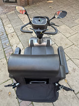 Pre-owned Sterling S425 8mph mobility scooter - top view of controls and seat